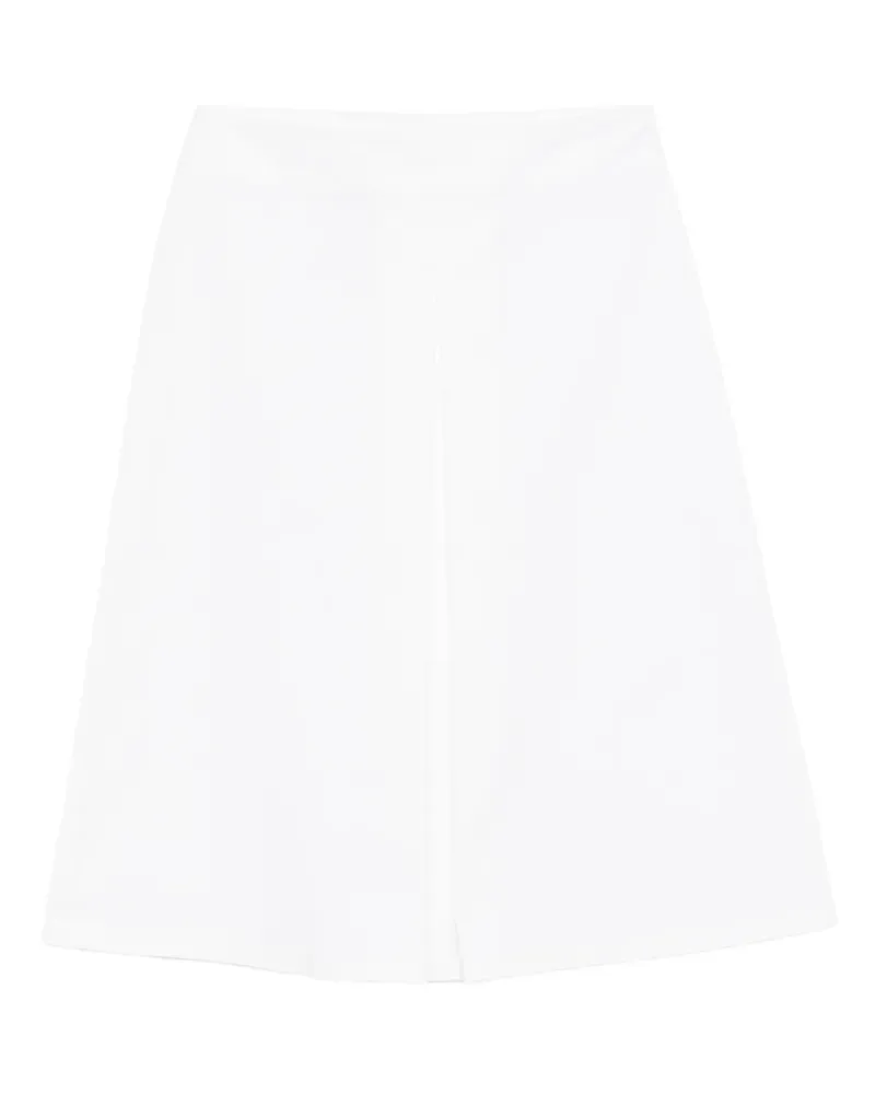 Alpha Studio side-zip midi A-line skirt - Weiß Weiß