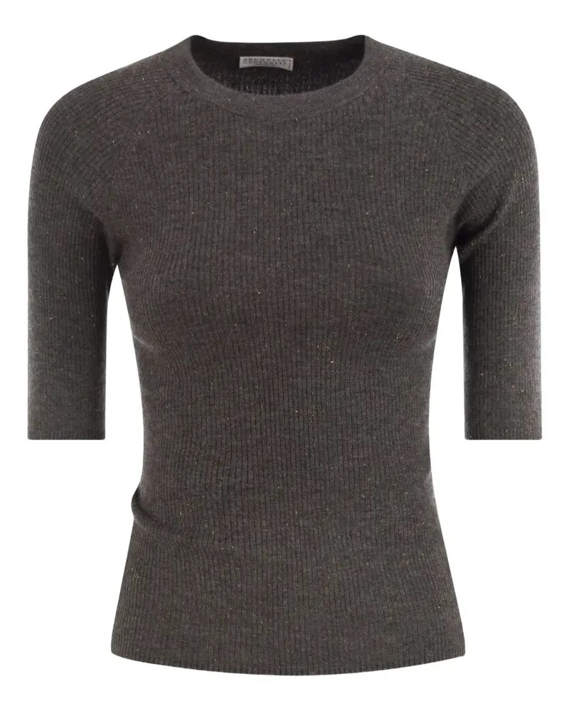 Brunello Cucinelli Gerippter Pullover - Grau Grau