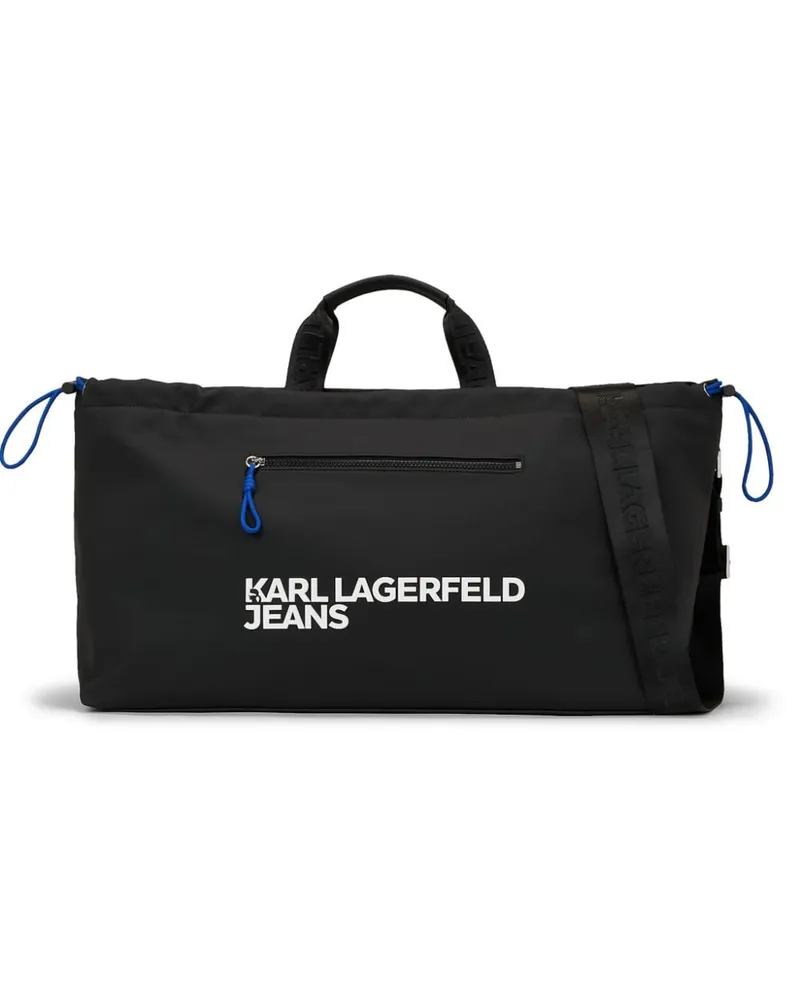 Karl Lagerfeld Beschichtete Utility Reisetasche Schwarz