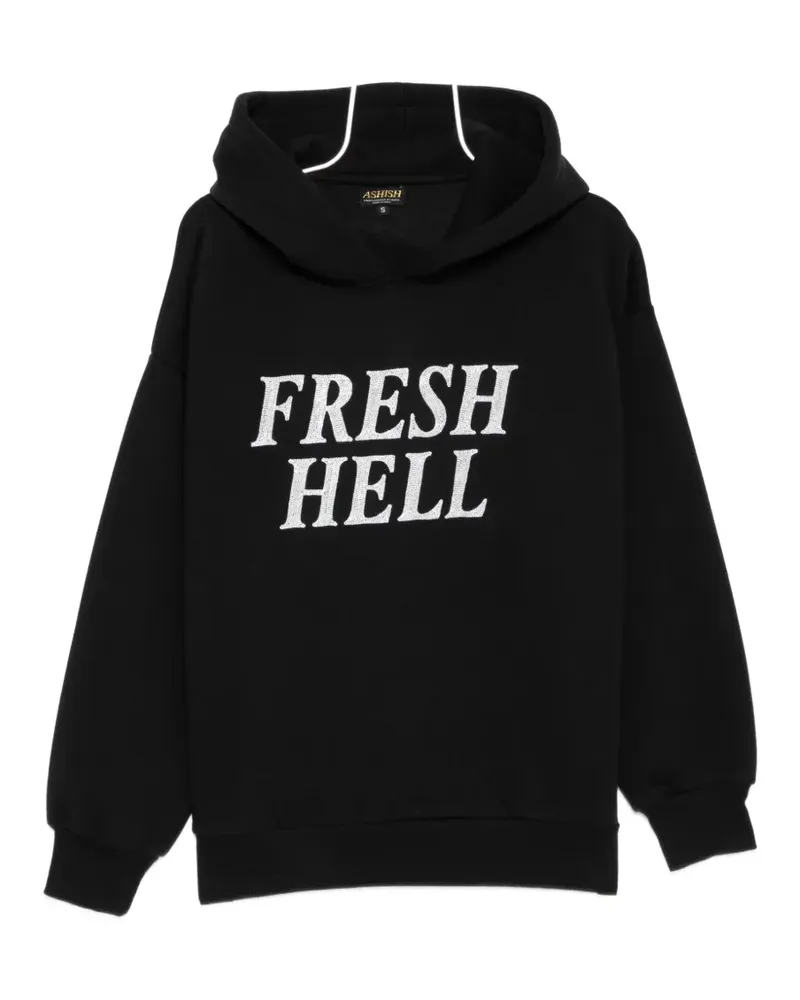 ASHISH embellished hoodie - Schwarz Schwarz