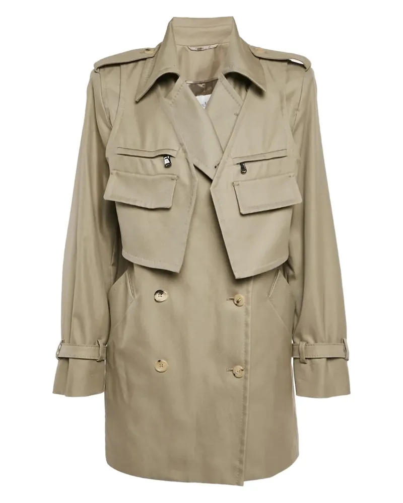 Max Mara Pre-owned doppelreihiger Trenchcoat - Grün Grün