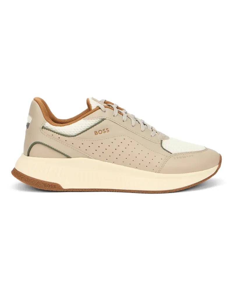 HUGO BOSS Perforierte Sneakers - Nude Nude