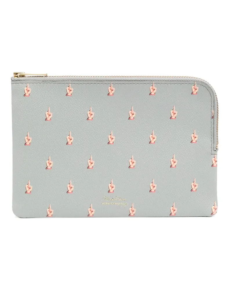 Undercover Portemonnaie mit grafischem Print - Grau Grau