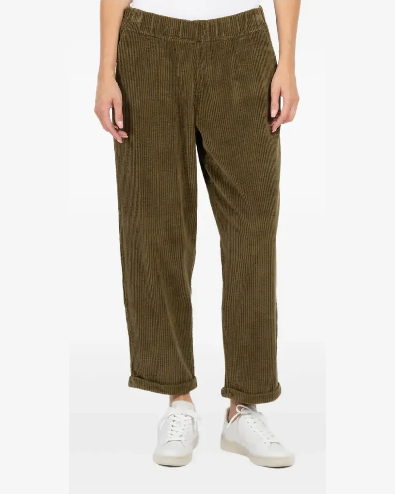 LABO.ART Cordhose mit Stretchbund - Grün Grün
