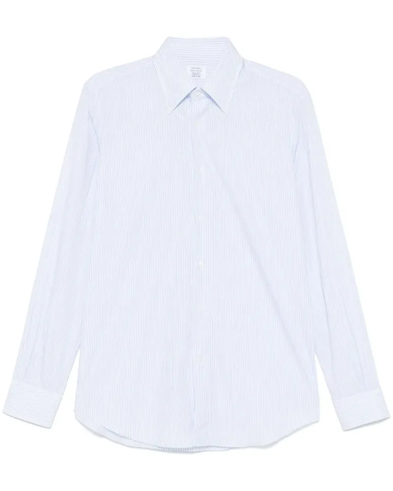 MAZZARELLI Gestreiftes Hemd - Blau Blau