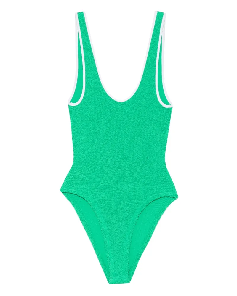 Hunza G For El Silencio Faye Badeanzug - Grün Grün