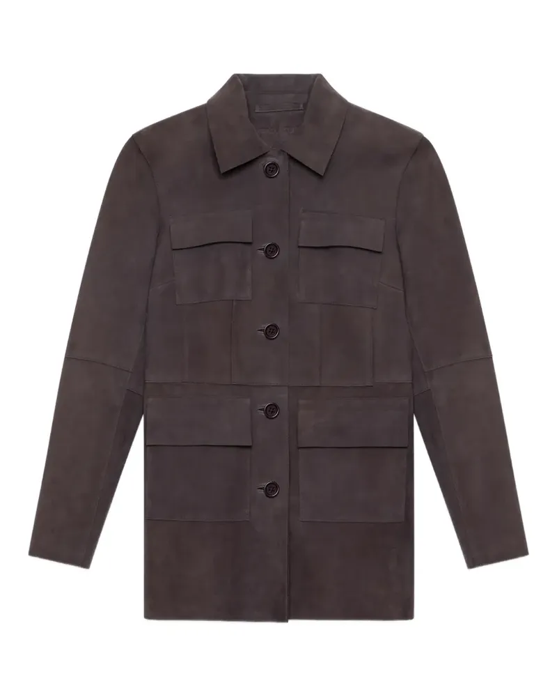 STAND Kierra suede jacket - Braun Braun