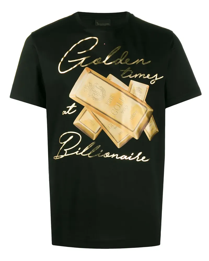 Billionaire Golden Times' T-Shirt - Schwarz Schwarz
