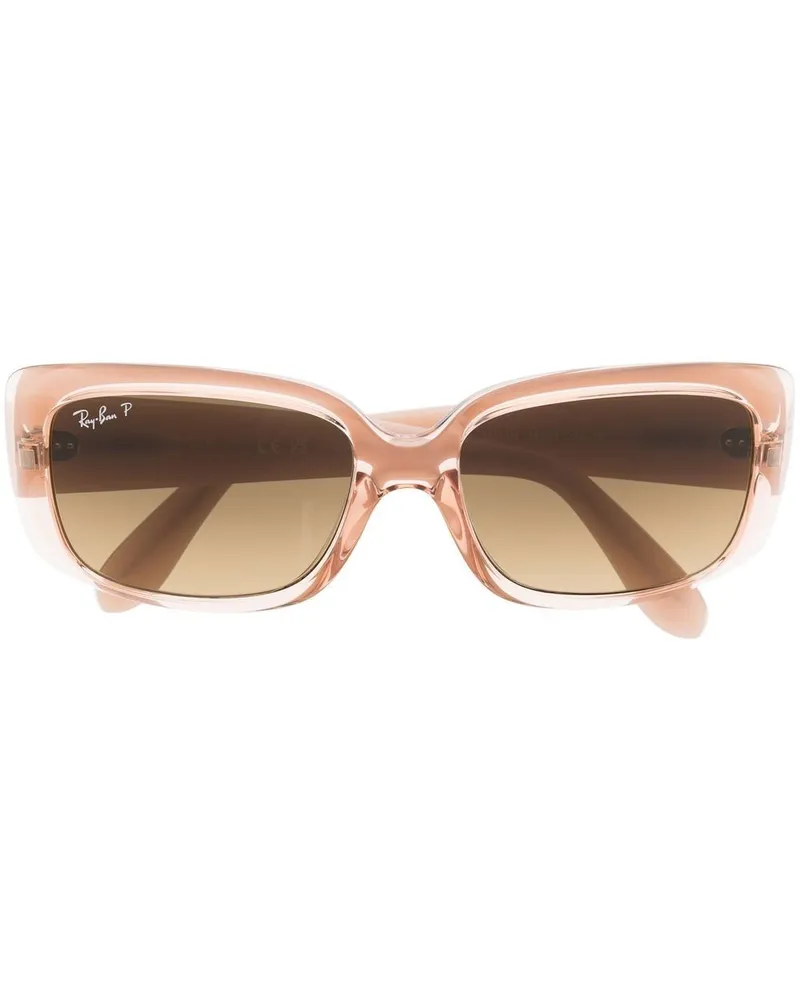 Ray Ban Sonnenbrille mit eckigem Gestell - Rosa Rosa