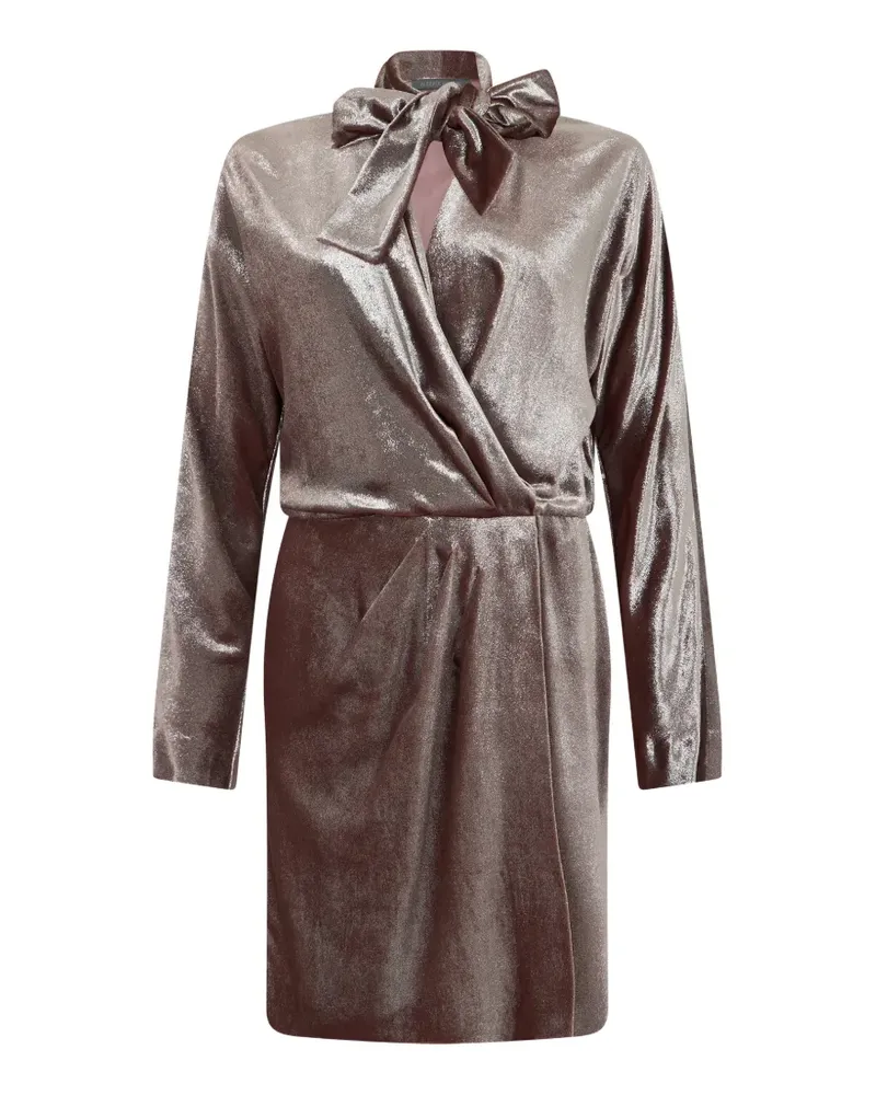 Alberta Ferretti Minikleid aus Samt - Braun Braun