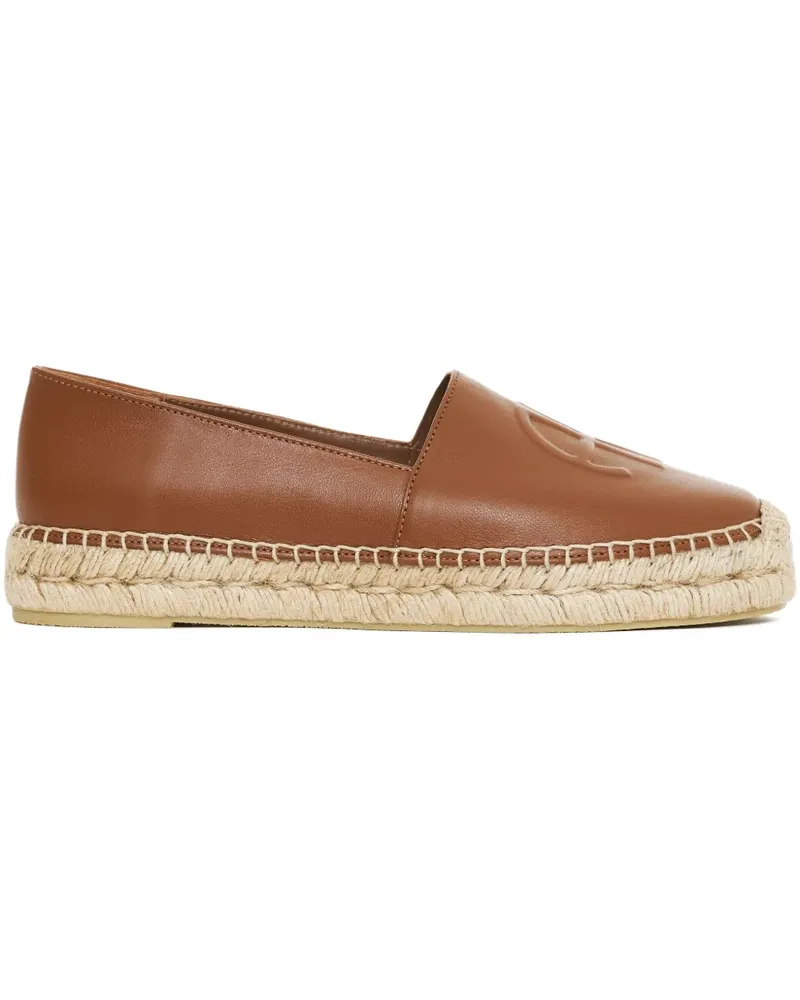 Anine Bing Paloma Espadrilles mit Logo - COG1 BROWN Cog1