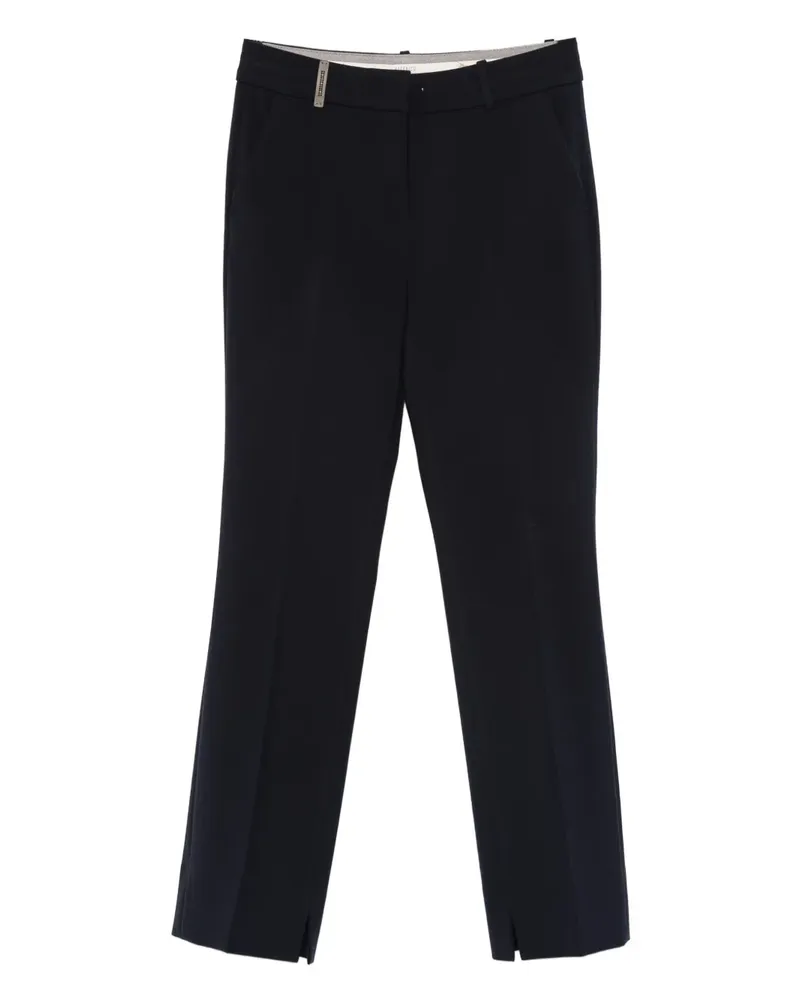 Peserico Hose mit seitlichem Schlitz - Blau Blau