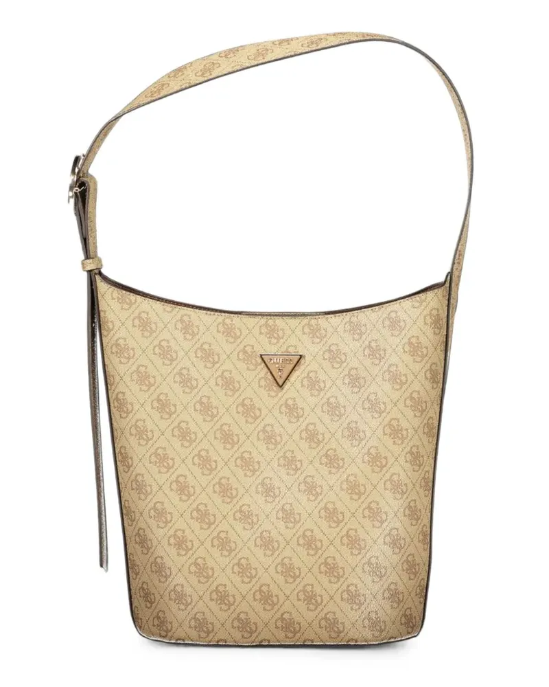 Guess Meridian II monogram-print tote bag - Nude Nude
