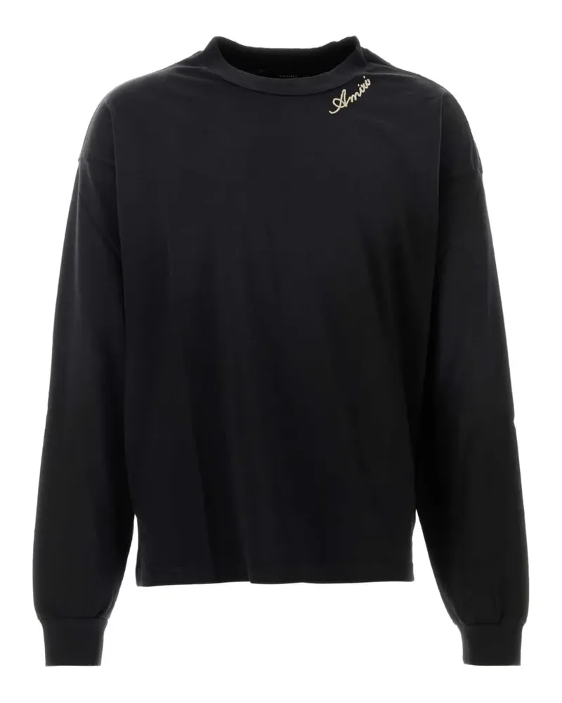 Amiri logo-embroidered T-shirt - Schwarz Schwarz