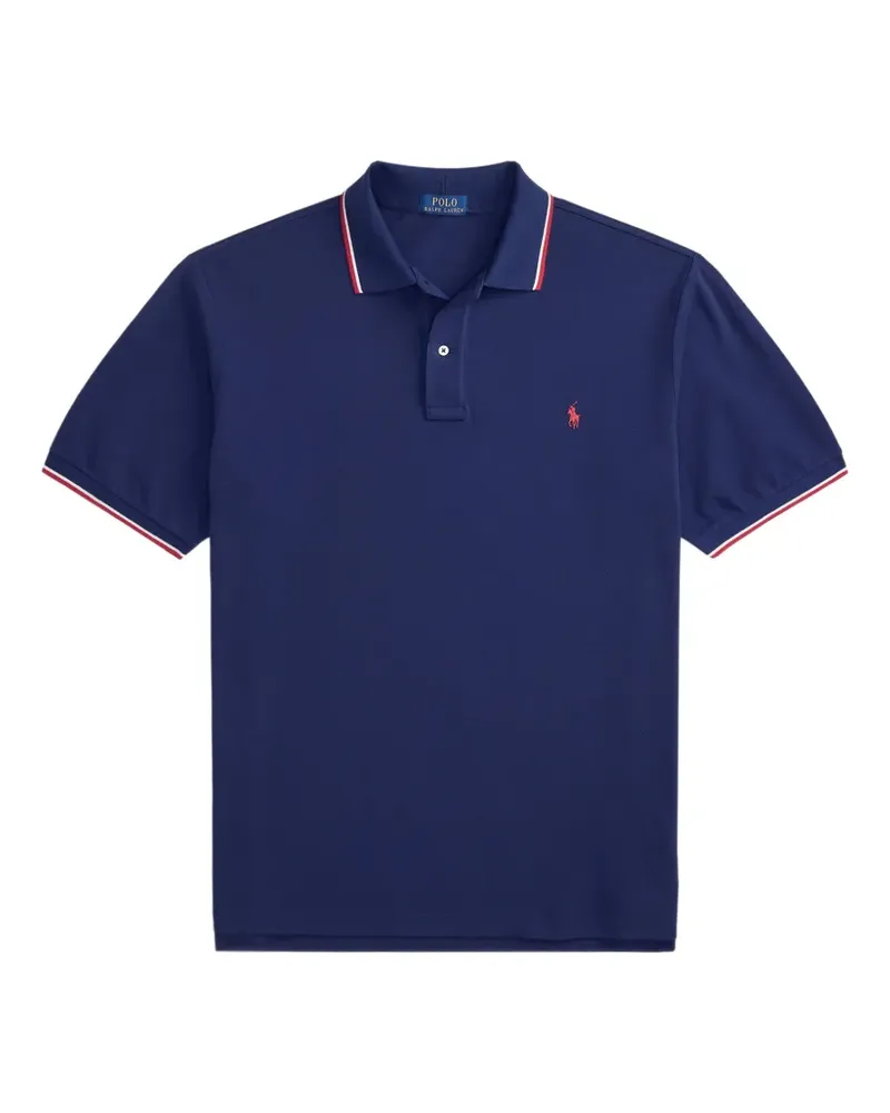 Ralph Lauren Poloshirt mit Pony-Stickerei - Blau Blau