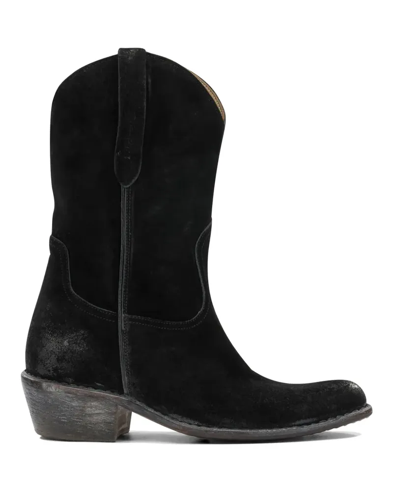 Moma panelled cowboy boots - Schwarz Schwarz