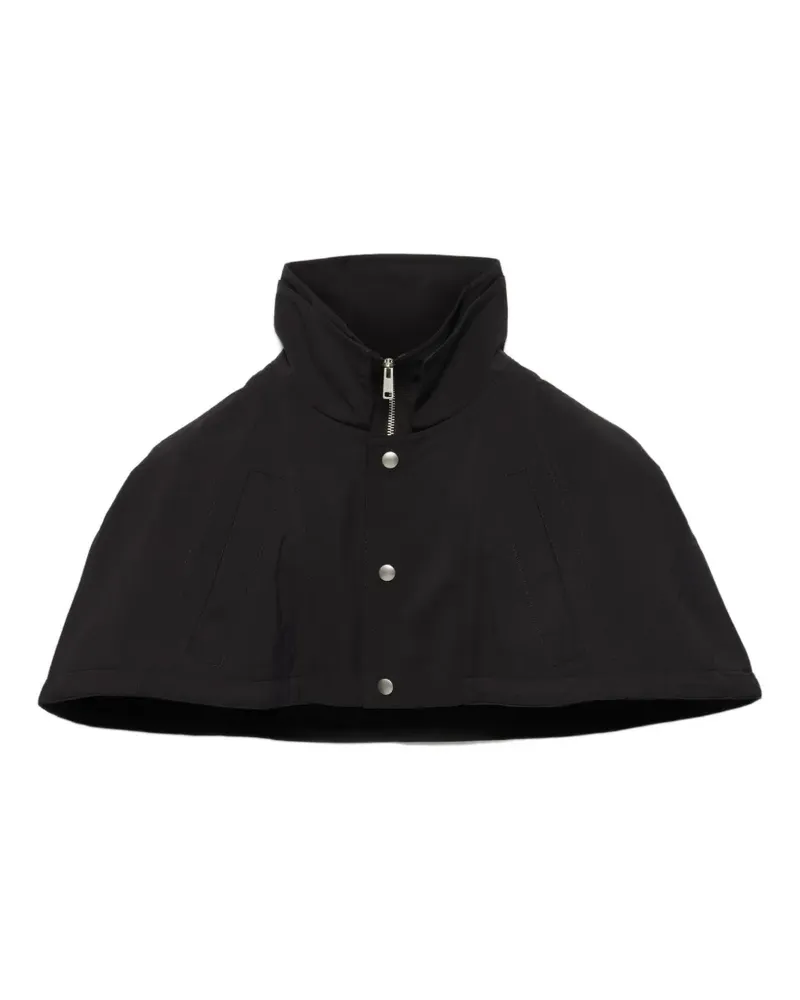 Prada technical fabric capelet - Schwarz Schwarz