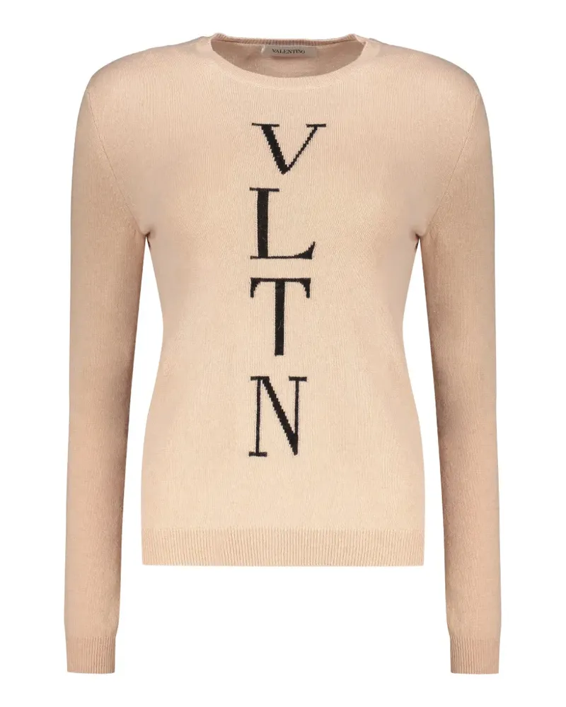 Valentino Garavani Langärmeliger Pullover aus Wolle - Nude Nude