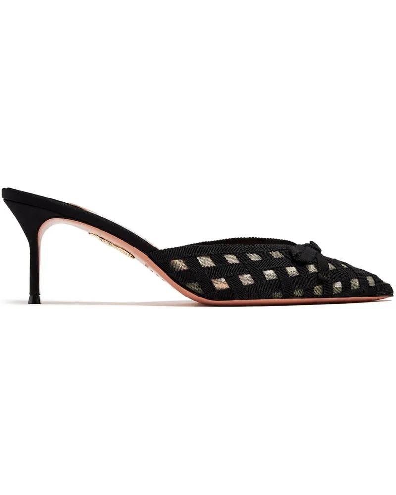 Aquazzura Romance Mules 65mm Schwarz