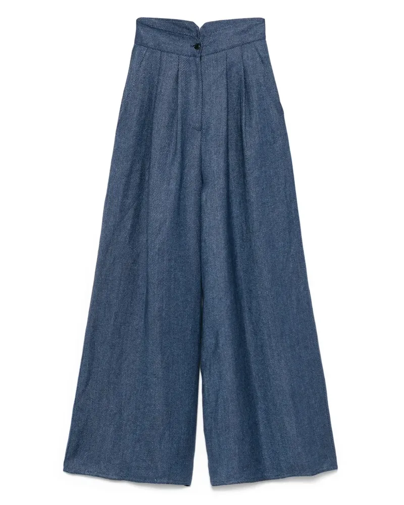 Dušan Hose aus Leinen - Blau Blau