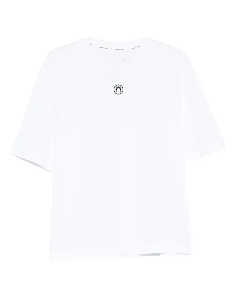 Marine Serre logo T-shirt - Weiß Weiß