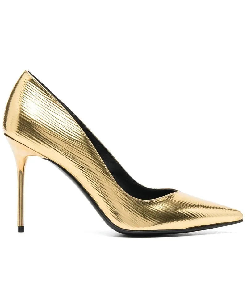 Balmain Metallische Pumps 100mm - Gelb Gelb