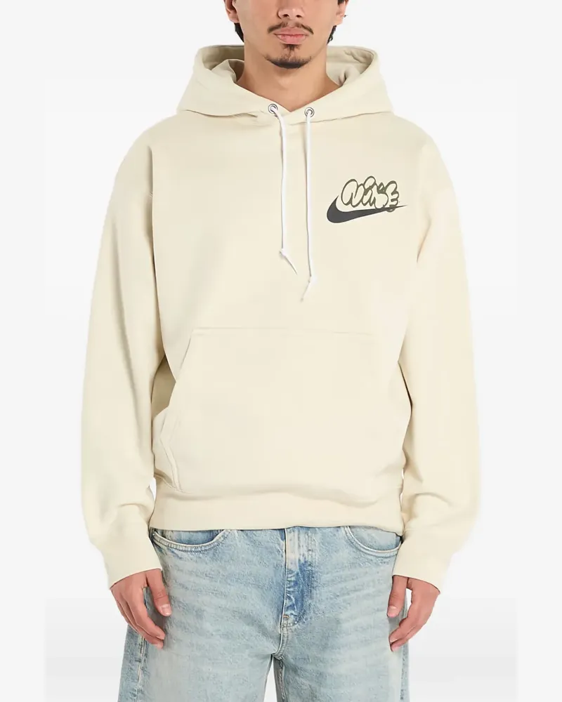 Nike graphic logo hoodie - Nude Nude