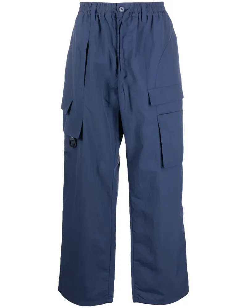 Y-3 Cargohose mit weitem Bein - Blau Blau
