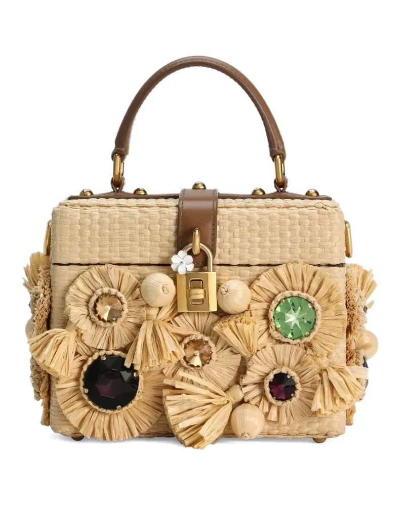 Dolce & Gabbana Kristallverzierter Shopper - Braun Braun