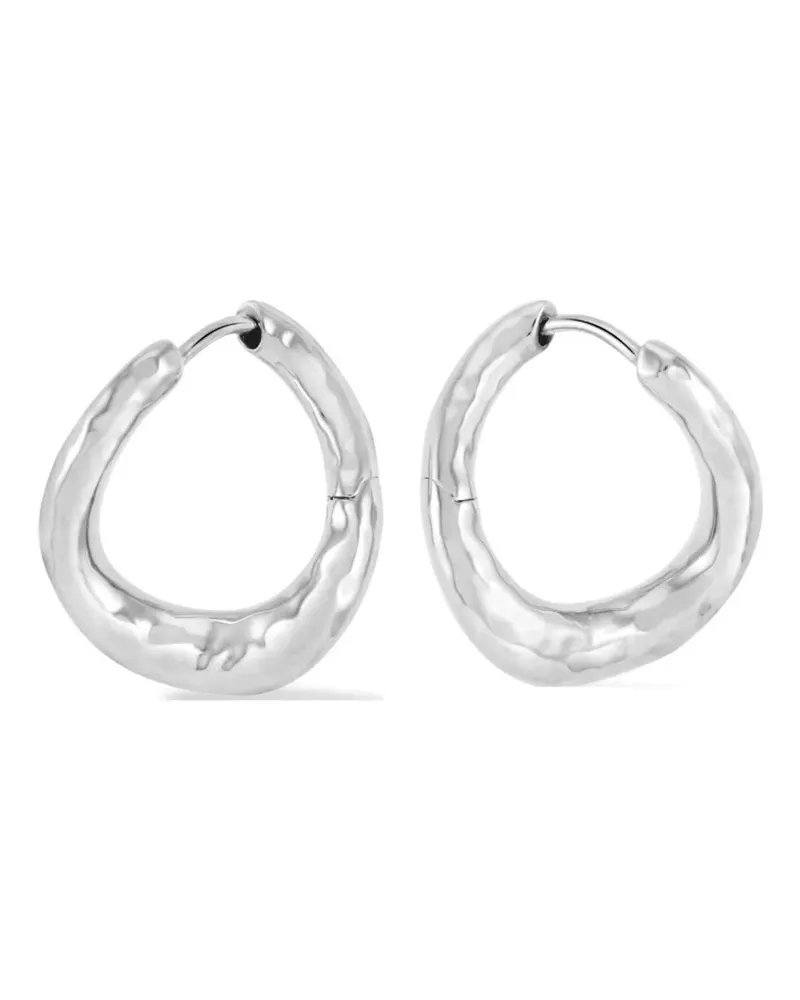 Dower & Hall Creolen mit verdrehtem Design - Silber Silber