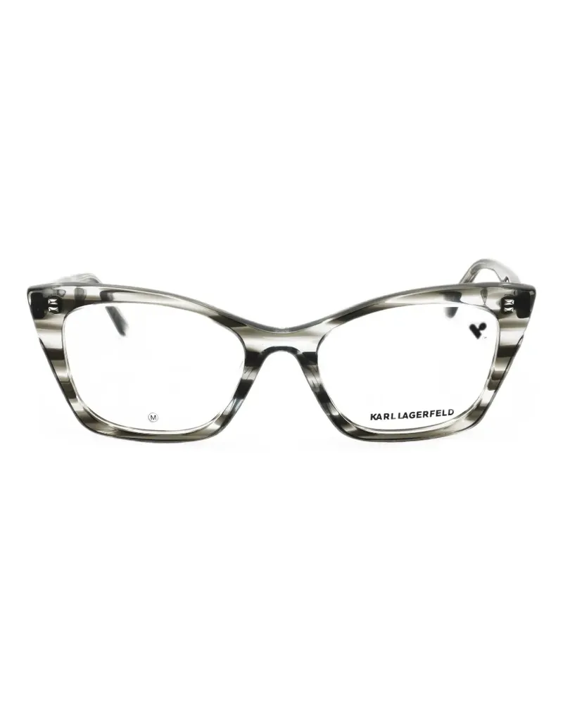 Karl Lagerfeld Brille mit Cat-Eye-Gestell - Grau Grau