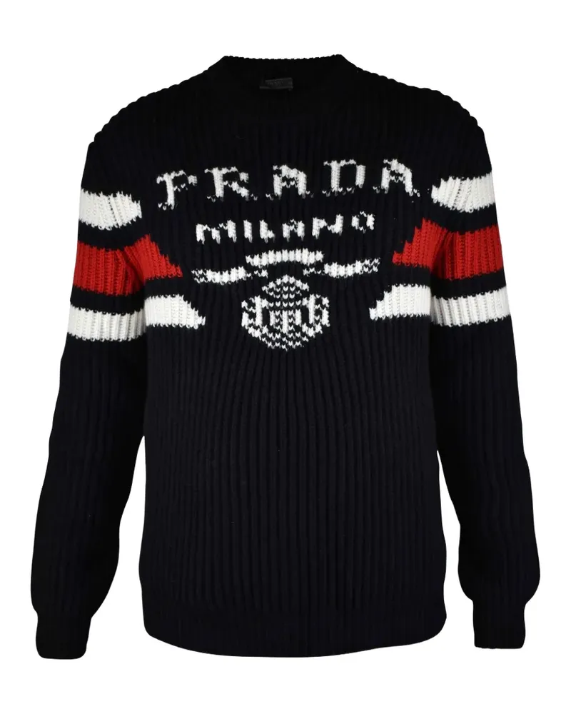 Prada Pullover mit rundem Ausschnitt - Blau Blau