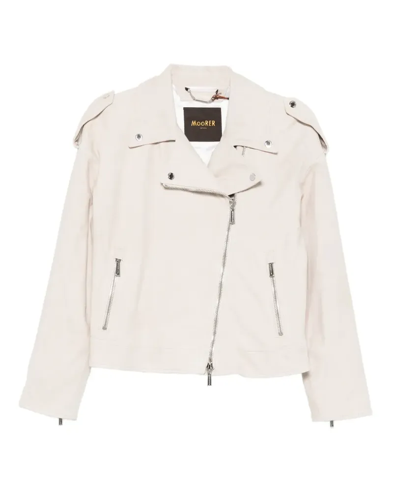 MOORER Loette Jacke mit Reißverschluss - Nude Nude