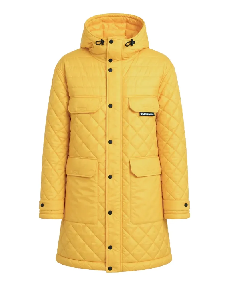 Dsquared2 quilted padded coat - Gelb Gelb