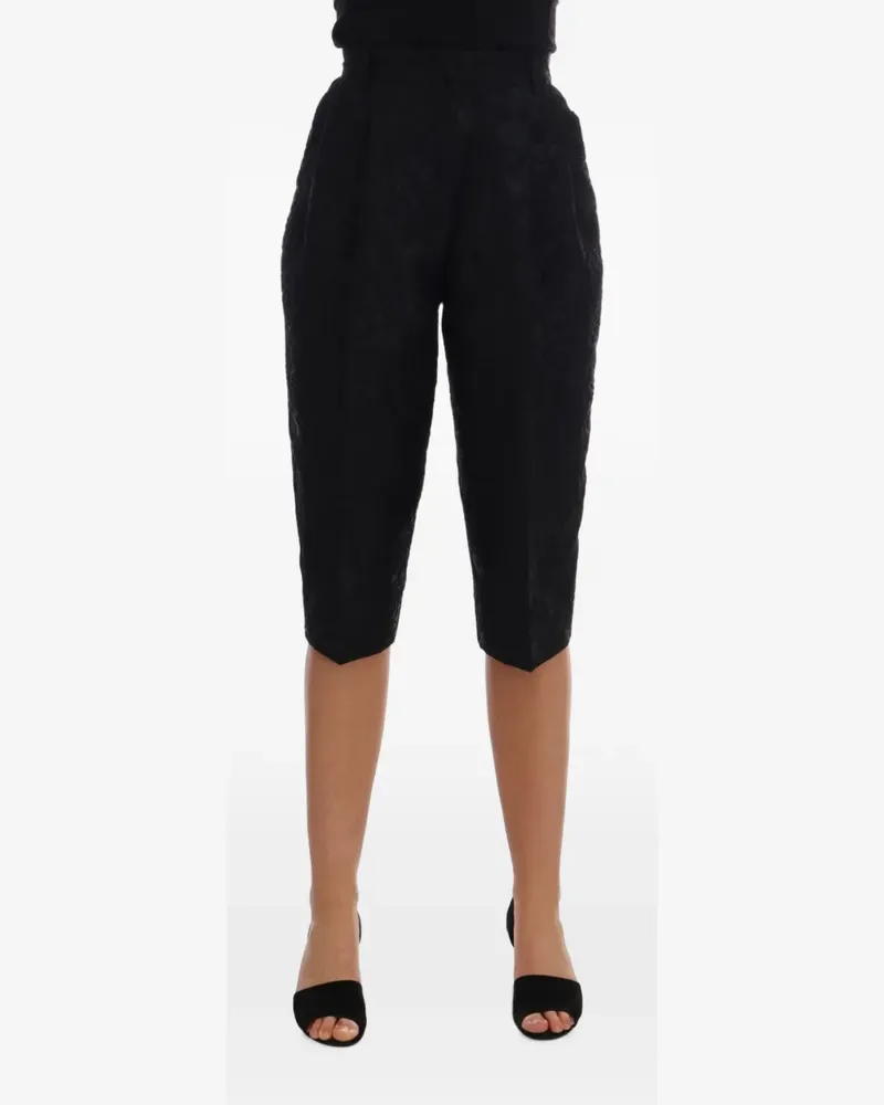 Dolce & Gabbana brocade capri shorts - Schwarz Schwarz