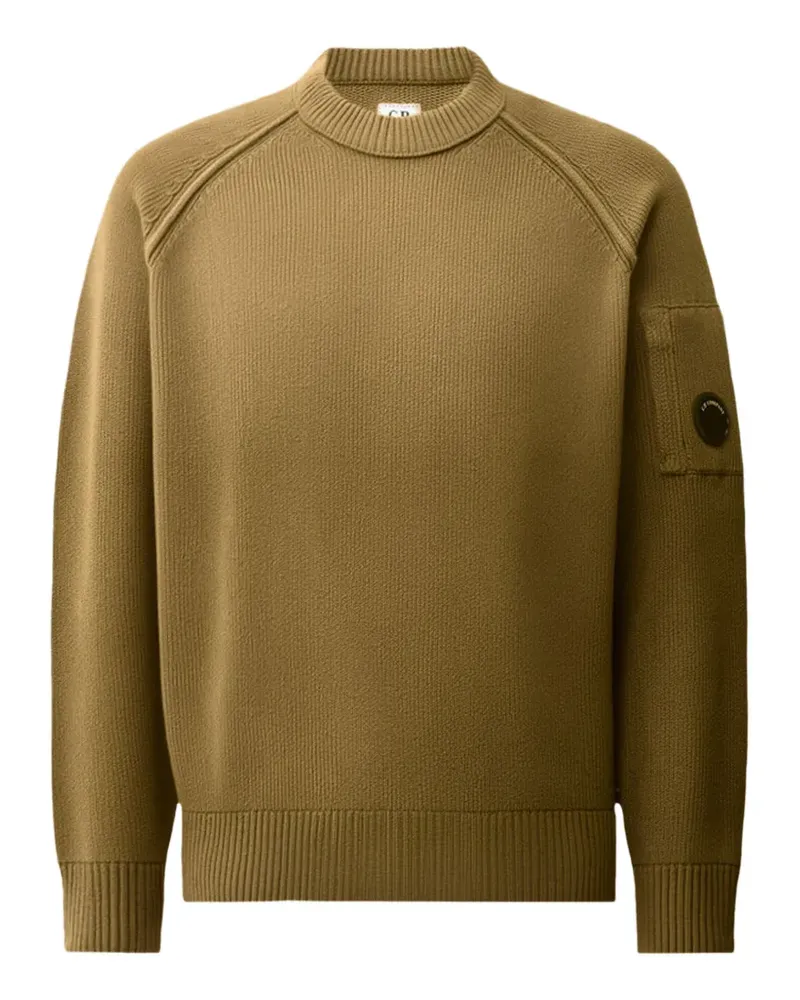 C.P. Company Lens Pullover mit rundem Ausschnitt - Braun Braun