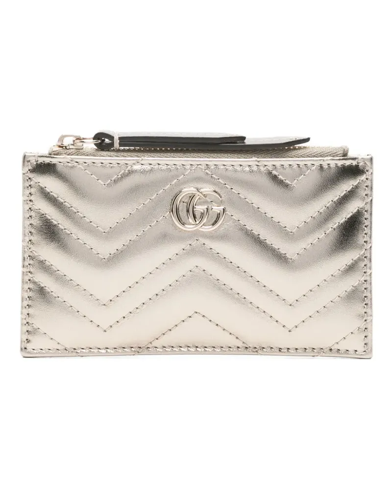 Gucci chevron GG wallet - Silber Silber