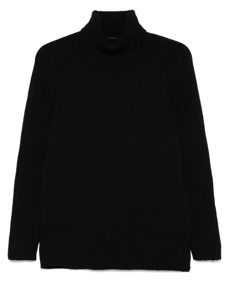 TRANSIT Klassischer Pullover - Schwarz Schwarz