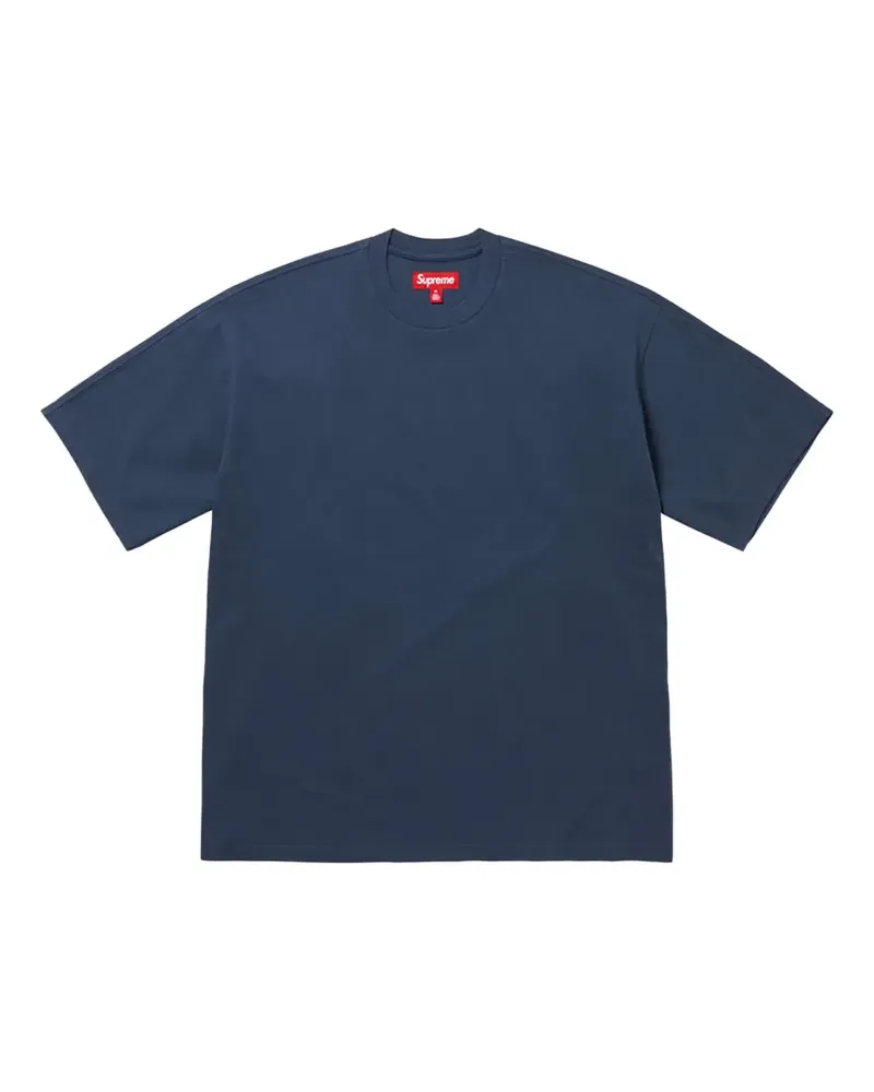 Supreme Being Intarsia "SS 25 Navy" T-Shirt - Blau Blau