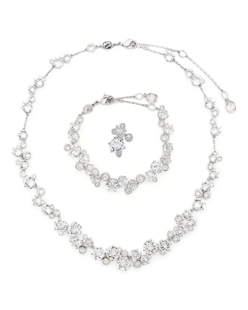 Swarovski Constella Halskette mit Kristallen im Mustermix - Weiß Weiß