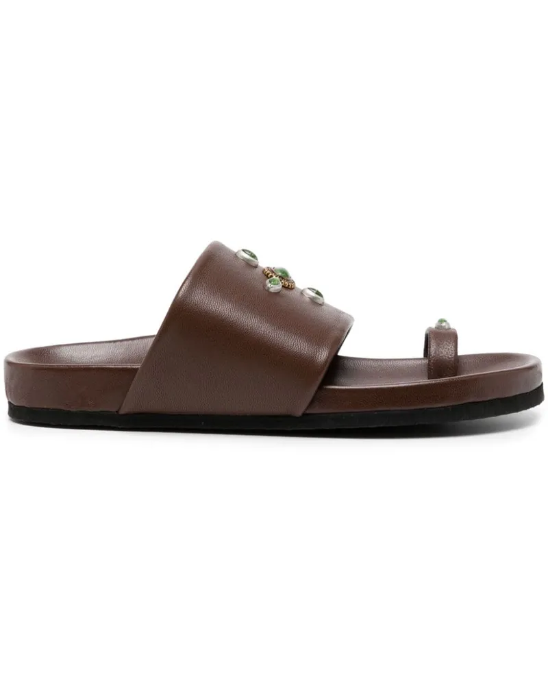 MADISON.MAISON Tyche Chocolate Toe Ring Sandalen Braun