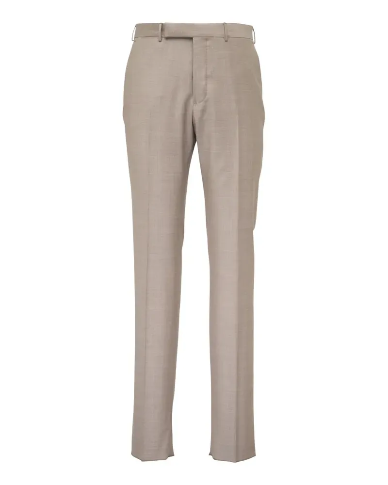 Ermenegildo Zegna pressed-crease trousers - Nude Nude