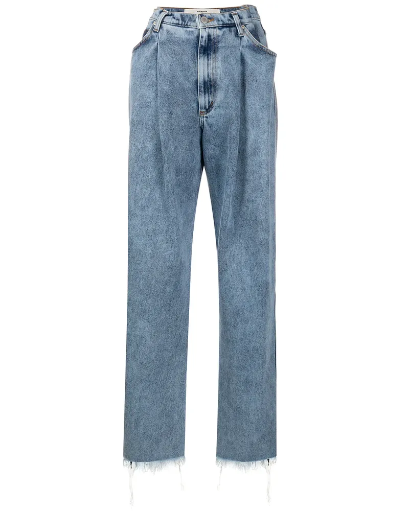 Natasha Zinko Jeans mit Bundfalten - Blau Blau