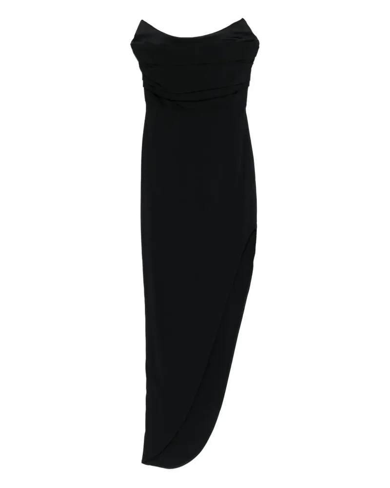 Amen Asymmetrisches Bandeau-Kleid - Schwarz Schwarz