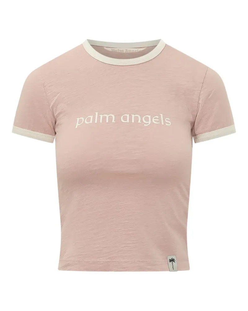 Palm Angels Hollywood Slim-Fit-T-Shirt - Rosa Rosa