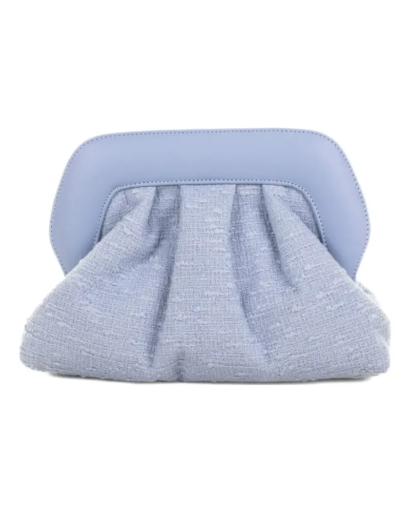 FESTA Milano Ofelia pleated clutch bag - Blau Blau
