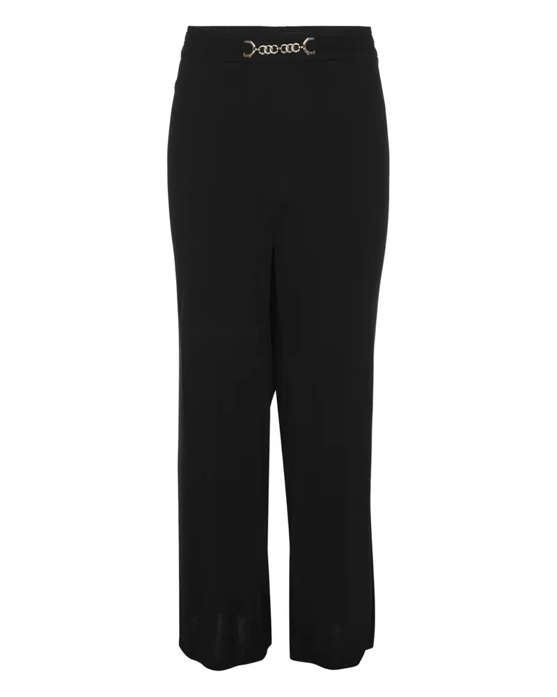 Elena Mirò Jerseyhose mit Kettendetail - Schwarz Schwarz
