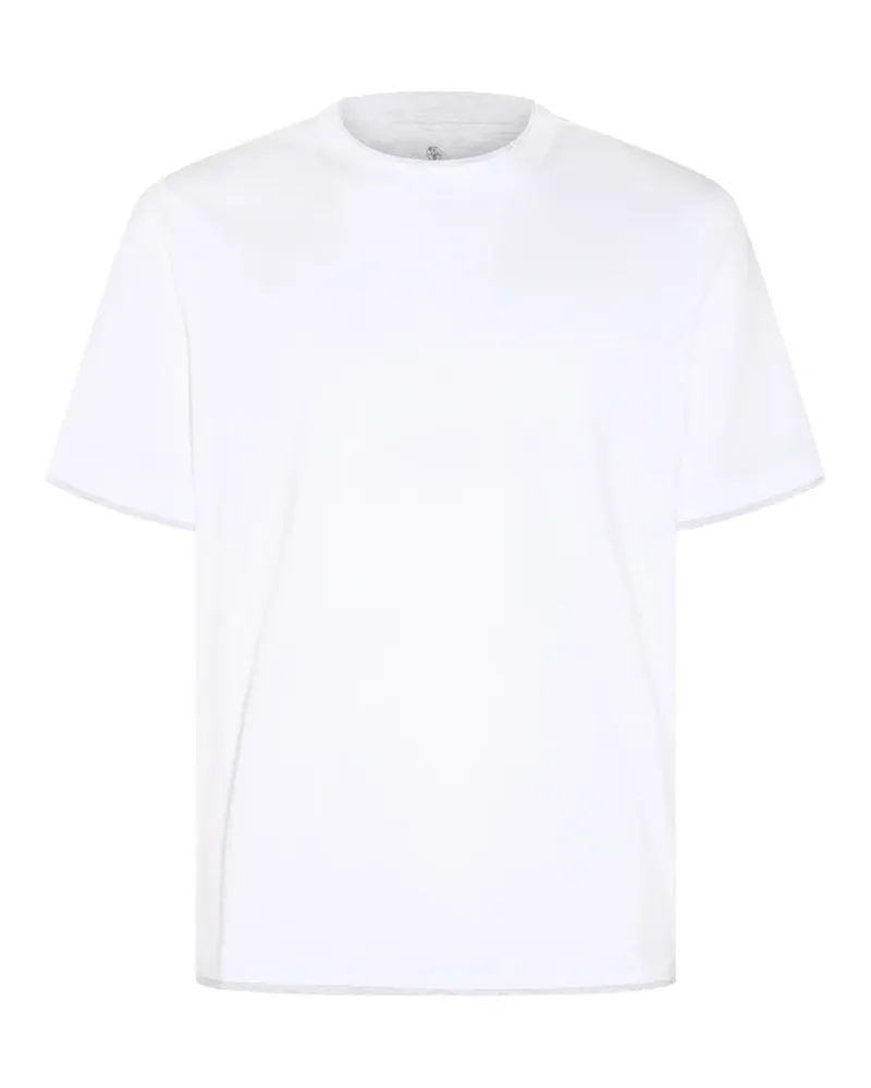 Brunello Cucinelli layered-detail T-shirt - Weiß Weiß