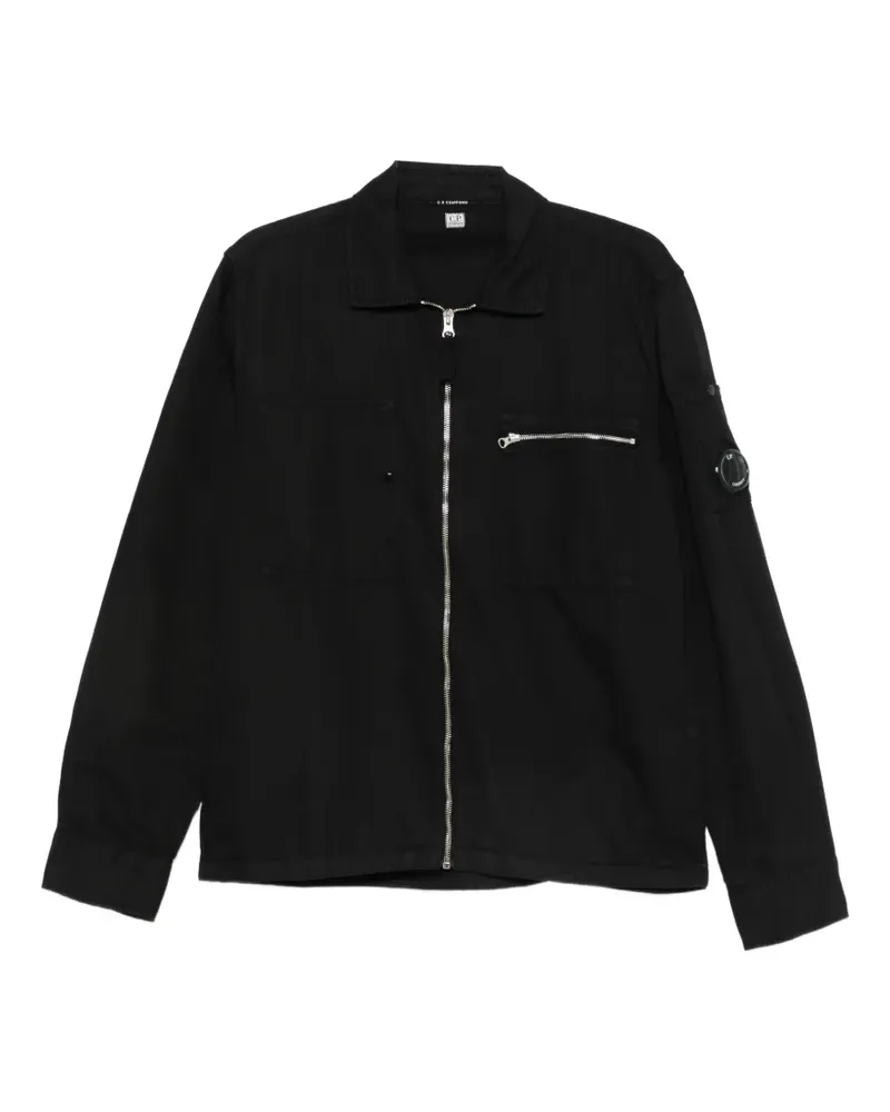 C.P. Company Lens-detail overshirt - Schwarz Schwarz