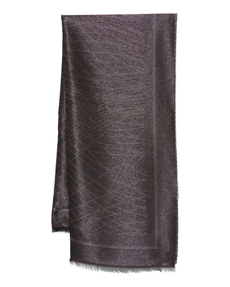 Elisabetta Franchi patterned scarf - Braun Braun